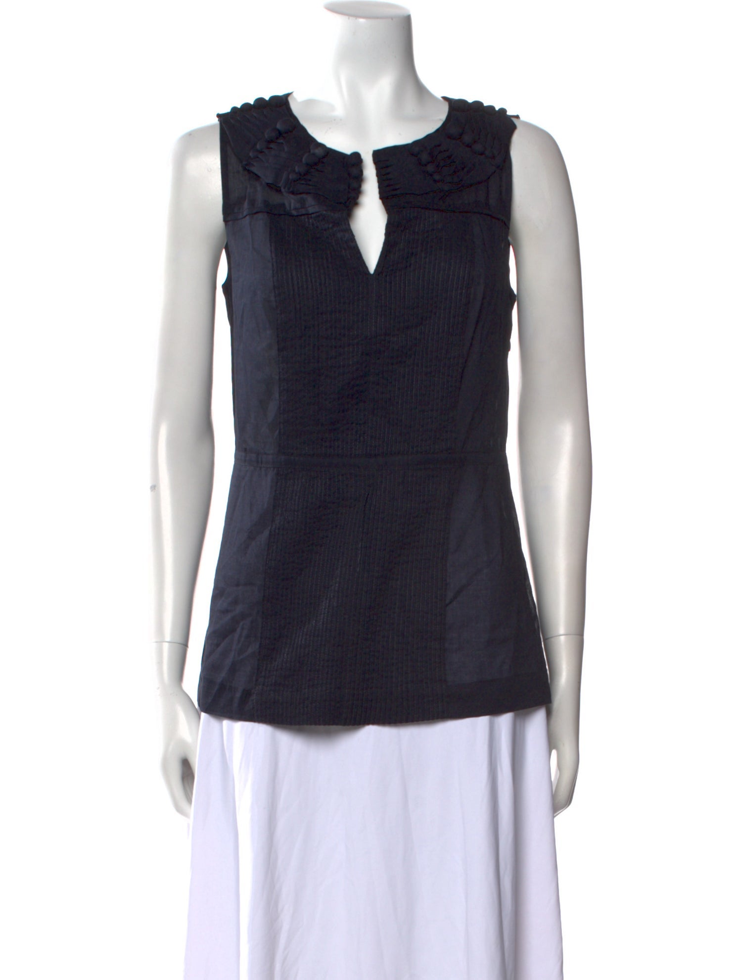 Tory Burch V-Neck Sleeveless Top